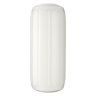 Polyform US® - HTM-1 Series 6.3" D x 15.5" L White Line Through Center Cylindrical Inflatable Fender