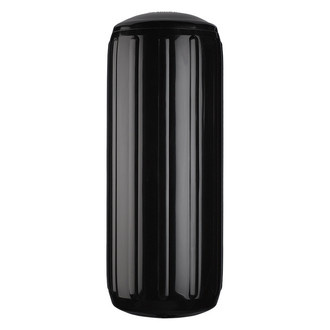 Polyform US® - HTM-3 Series 10.5" D x 27" L Black Line Through Center Cylindrical Inflatable Fender with Air Adaptor