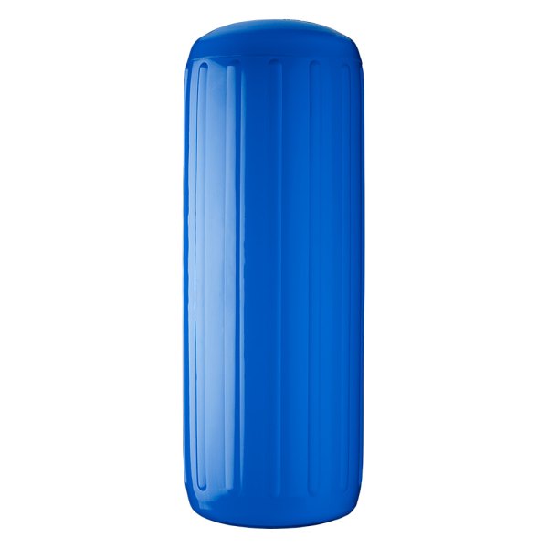 Polyform US® - HTM-4 Series 13.5" D x 34.8" L Blue Line Through Center Cylindrical Inflatable Fender with Air Adaptor
