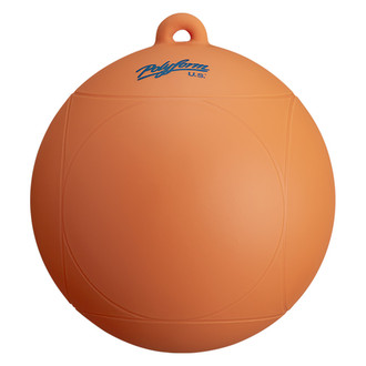 Polyform US® 96-857-540 - Water Ski Series 8" D x 8.5" L Orange One Eye Round Slalom Buoy
