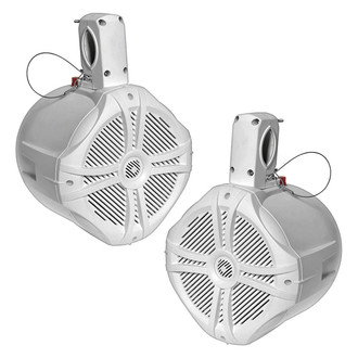 Power Acoustik® MWT-65W - 500W 2-Way 4-Ohm 6.5" White Wake Tower Speakers, Pair