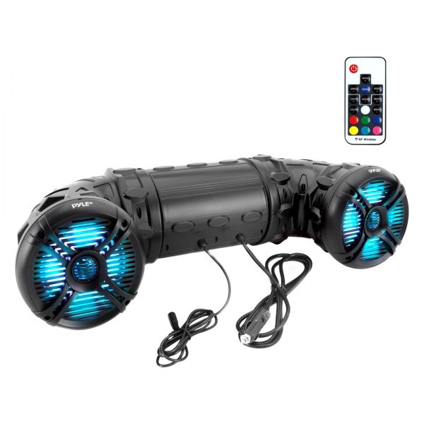 Pyle® - 800W 2-Way 6.5" Black Wake Tower Speaker System with LED Lights