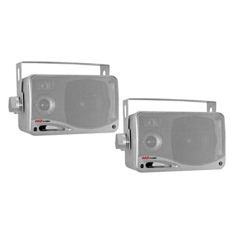 Pyle® - 200W 3-Way 3.5" Silver Box Speaker