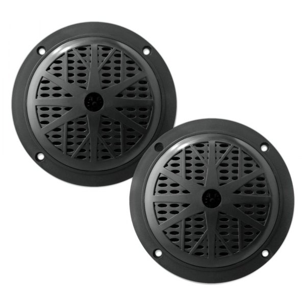 Pyle® - 100W 2-Way 4" Black Flush Mount Speakers, Pair