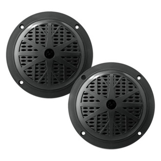 Pyle® PLMR41B - 100W 2-Way 4" Black Flush Mount Speakers, Pair