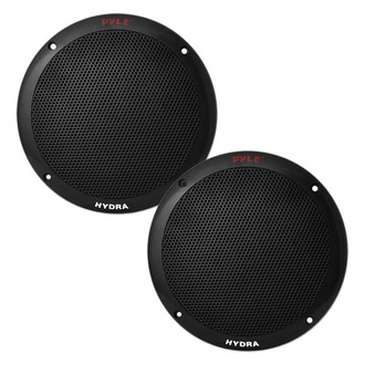 Pyle® PLMR605B - 400W 2-Way 6.5" Black Flush Mount Speakers, Pair