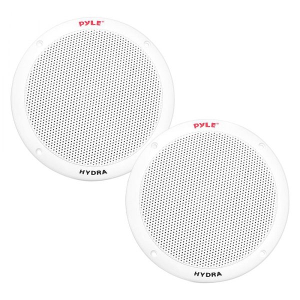 Pyle® - 400W 2-Way 6.5" White Flush Mount Speakers, Pair