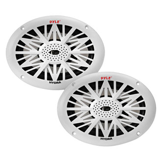 Pyle® - 260W 2-Way 6" x 9" White Flush Mount Speakers, Pair