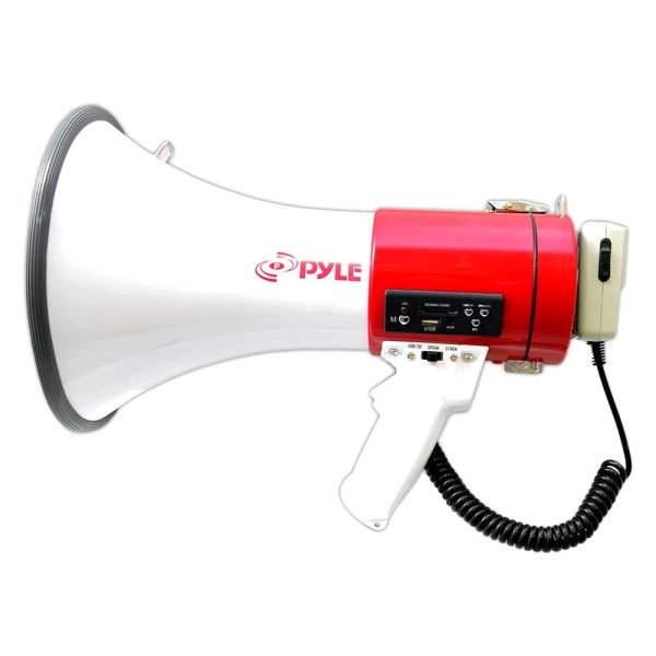 Pyle® - Professional Series 50W Megaphone with Built-in USB/SD Reader