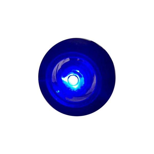 Race Sport® - 1"D 12V DC Blue Recessed Screw Mount Watertight LED Courtesy Light