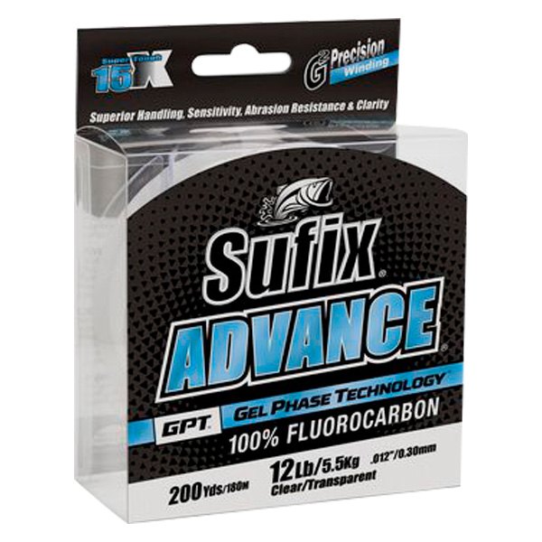 Sufix Advance Fluorocarbon - Clear Transparent - 200yd 20lb