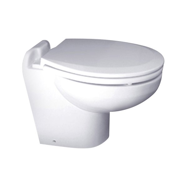 Raritan® - Marine Elegance White Household Bowl Toilet with 12 V Electric Pump