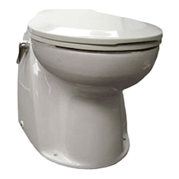 Raritan® - Atlantes Freedom 12 V Almond Household Bowl Toilet with Momentary Flush Handle Control