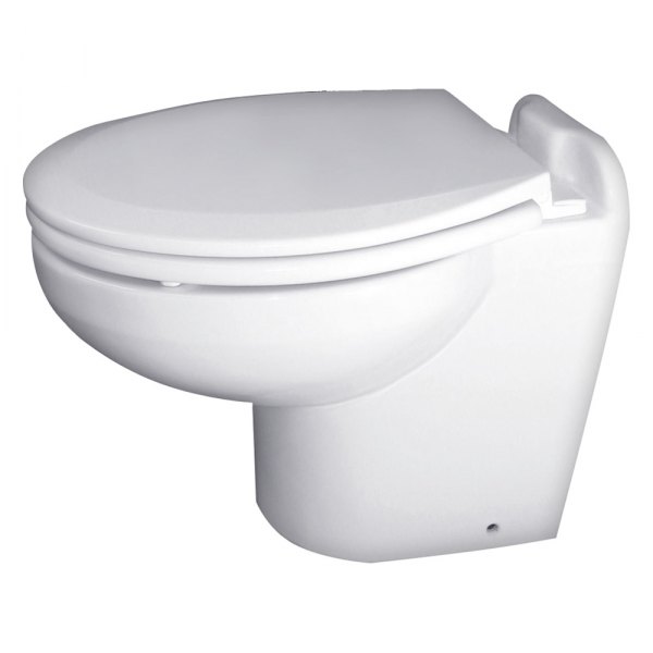 Raritan® - Marine Elegance White Household Bowl Toilet with 12 V Electric Pump