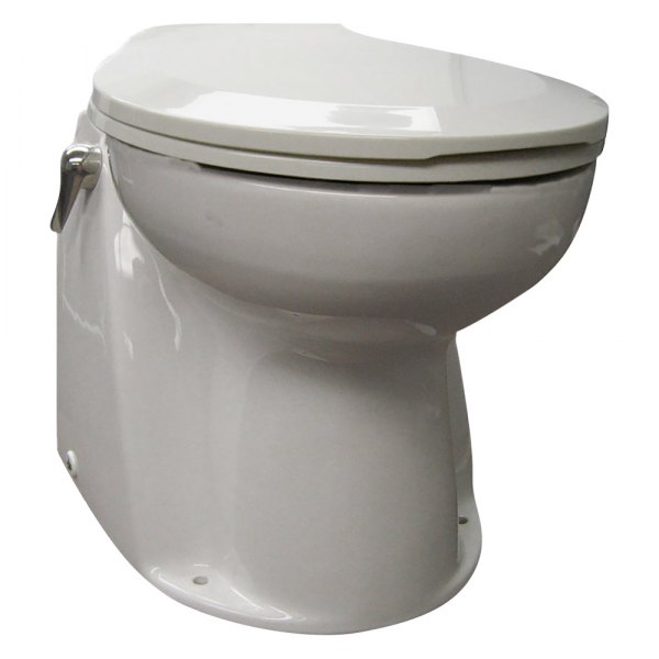 Raritan® - Atlantes Freedom White Marine Elongated Bowl Toilet with 24 V Electric Pump