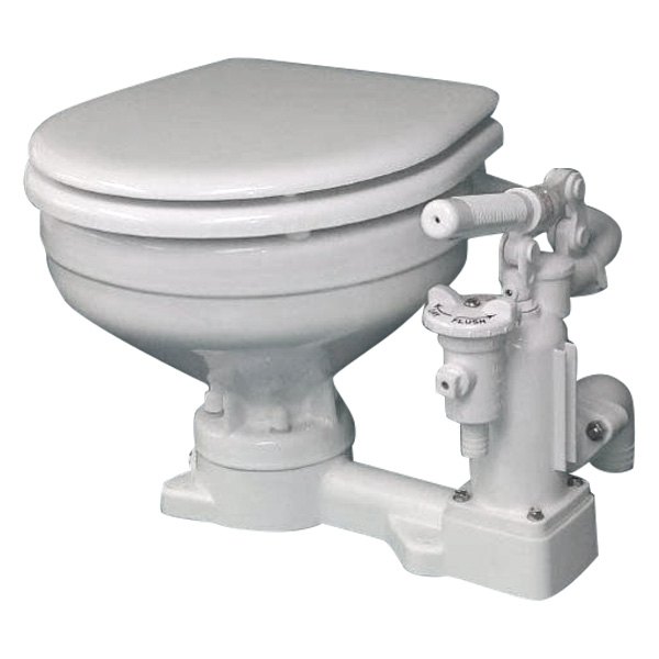 Raritan® - Super Flush Marine Manual Toilet with Soft-Close Lid