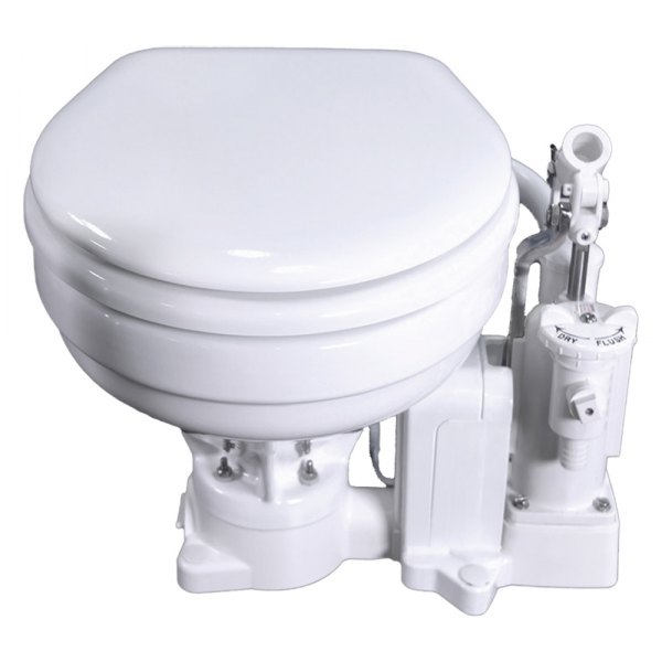 Raritan® - PowerFlush 12 V White Marine Electric Toilet