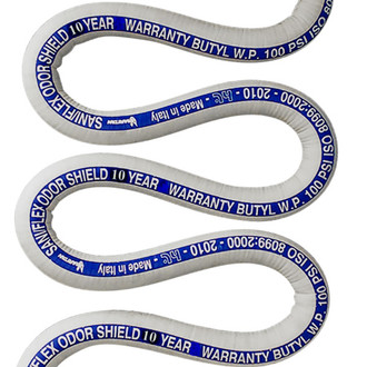Raritan® SFH10 - Saniflex™ 1-1/2" D x 10' L Black Plastic Sanitation Hose