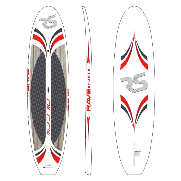 RAVE Sports® - Shoreline™ 10'9" Red Solid SUP Board