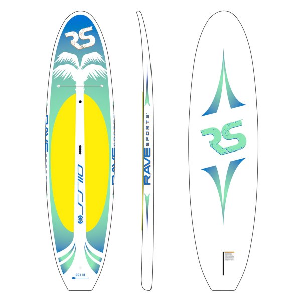 RAVE Sports® - Shoreline™ 10'9" Yellow Solid SUP Board