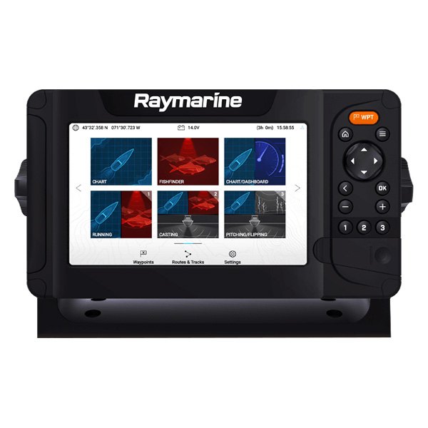 Raymarine® - Element™ 7 HV 7" Fish Finder/Chartplotter with HV-100 HyperVision™ Transducer, LightHouse NC2 US Charts