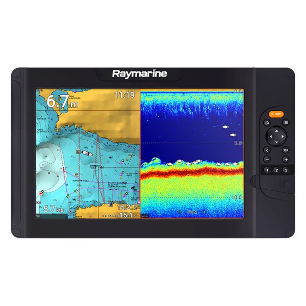 Raymarine® - Element™ 12 S 12" Fish Finder/Chartplotter with Navionics+ US/Canada Charts w/o Transducer