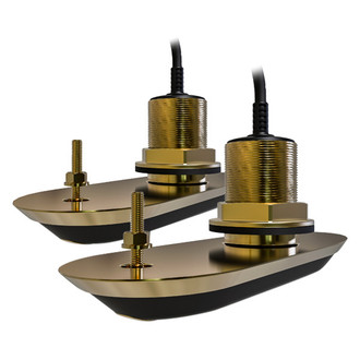 Raymarine® - RealVision 3D™ Bronze External Thru-hull Mount Transducers with 33' Cable, Pair