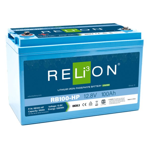 RELiON® - HP-Series 12V 100Ah Lithium Battery for Starting & Cycling