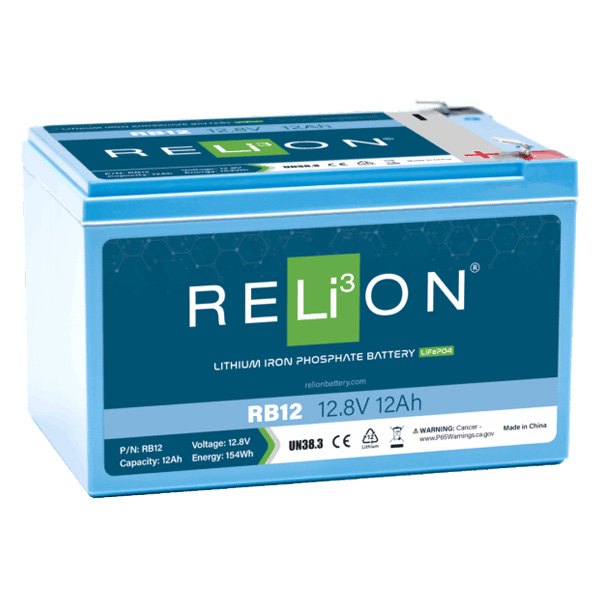 RELiON® - 12V 12Ah Lithium Deep Cycle Battery