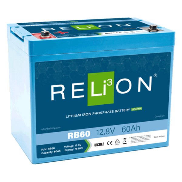 RELiON® - 12V 60Ah Lithium Deep Cycle Battery