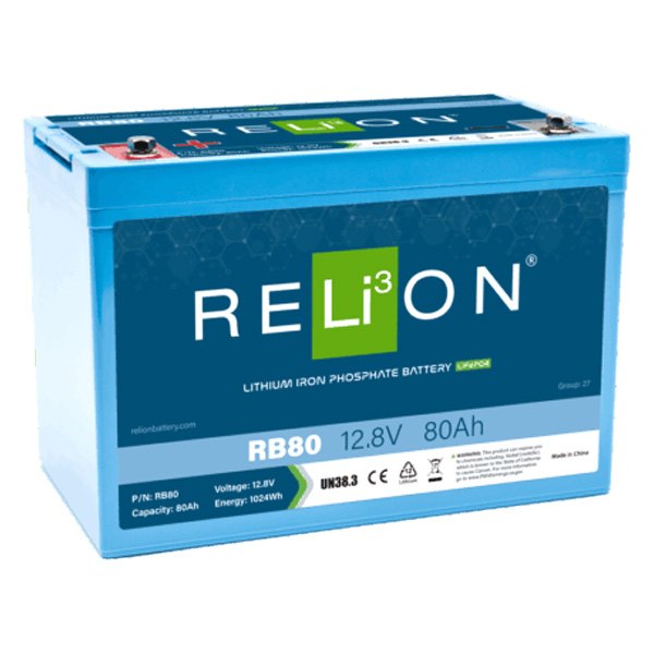 RELiON® - 12V 80Ah Lithium Battery
