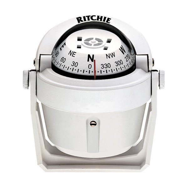 Ritchie® - Explorer™ White Bracket Mount Compass