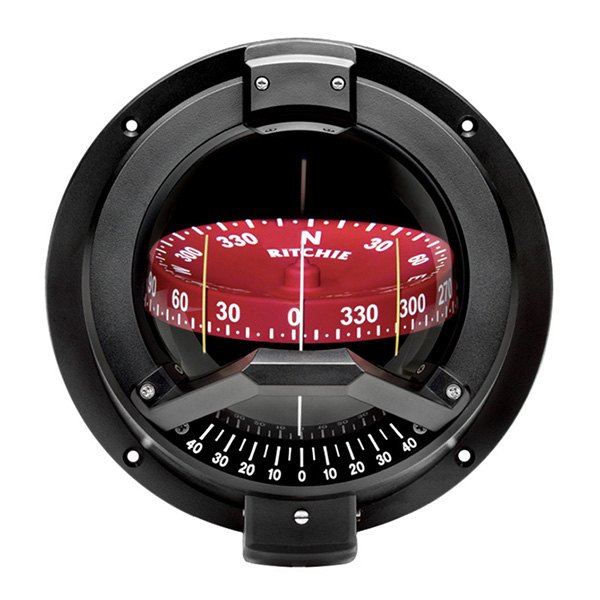 Ritchie® - Navigator™ Black Bulkhead Mount Compass