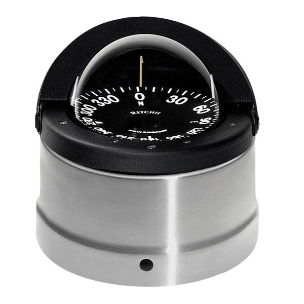 Ritchie® - Navigator™ Black/Polished Stainless Steel Binnacle Mount Compass