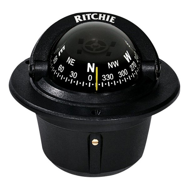 Ritchie® - Explorer™ Black Flush Mount Compass