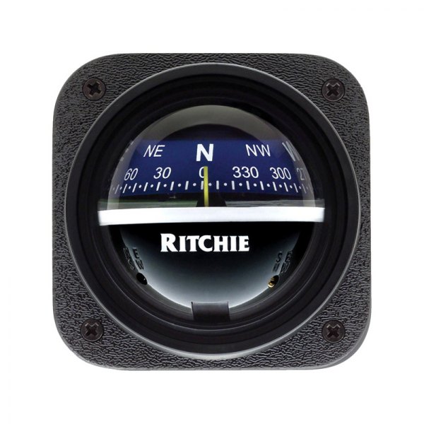 Ritchie® - Explorer™ Black/Blue Bulkhead Mount Compass