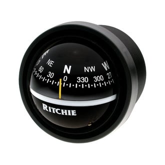 Ritchie® V-57.2 - Explorer™ Black Bulkhead Mount Compass