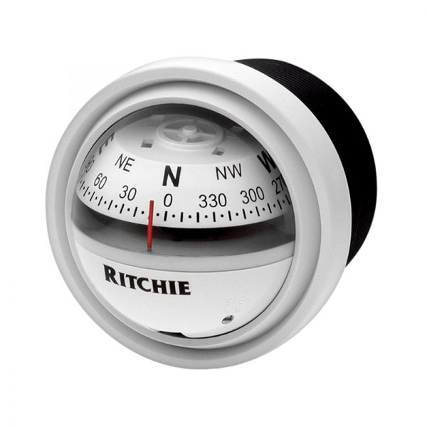 Ritchie® - Explorer™ White Bulkhead Mount Compass