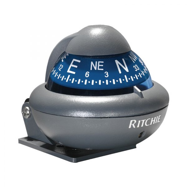 Ritchie® - RitchieSport™ Gray/Blue Bracket Mount Compass