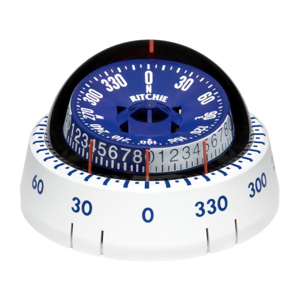 Ritchie® - X-Port Tactician™ White/Blue Binnacle/Surface Mount Compass