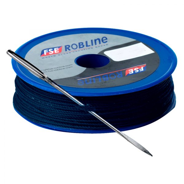 Robline® - 1/32" D x 263' L Navy Waxed Tackle Yarn Whipping Twine with Needle