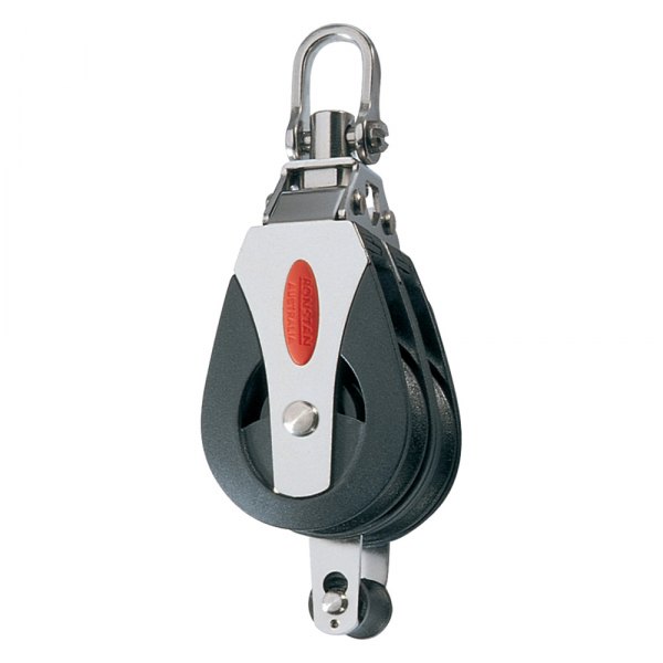 Ronstan® - 40 Series Ball Bearing Sheave Double Utility Block with Becket & Swivel Shackle for 3/8" D Lines