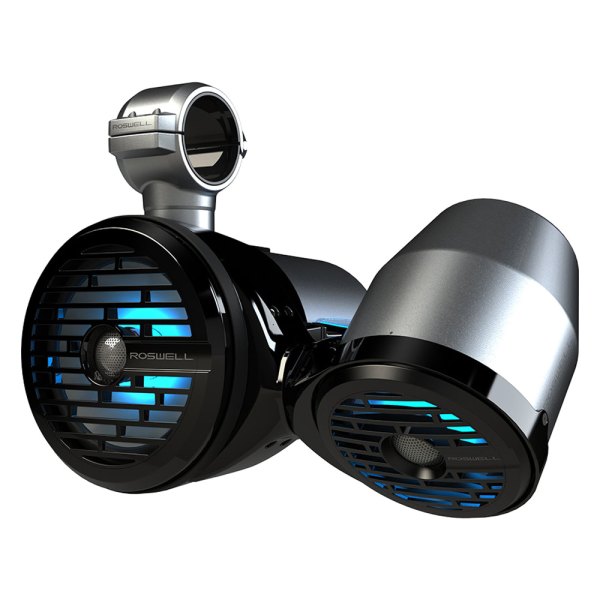 Roswell® - R1 Vamp Spin Series 8"/6.5" Silver Wake Tower Speaker