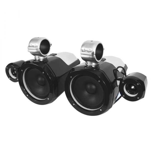Roswell® - R1 Pro Series 8" Black/Silver Wake Tower Speaker