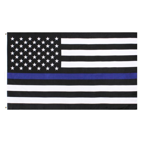 Rothco® - 36" x 60" Polyester "Thin Blue Line" U.S. Flag