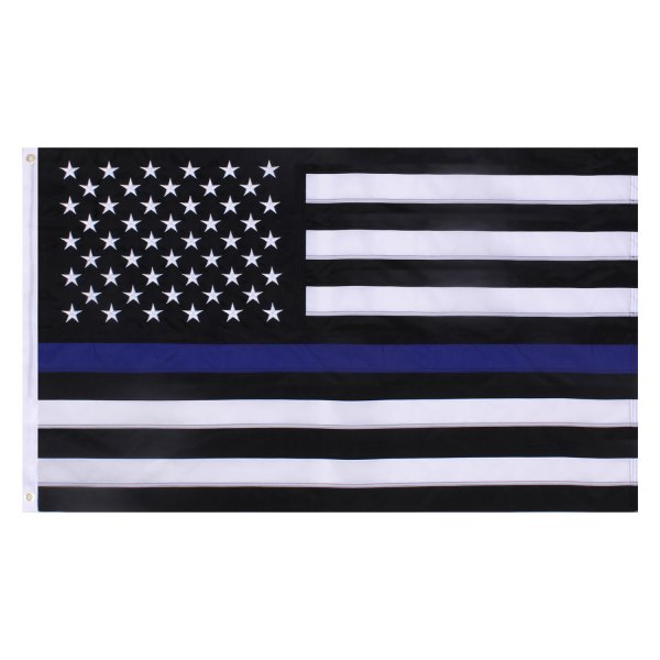 Rothco® - Deluxe™ 36" x 60" Polyester "Thin Blue Line" Flag