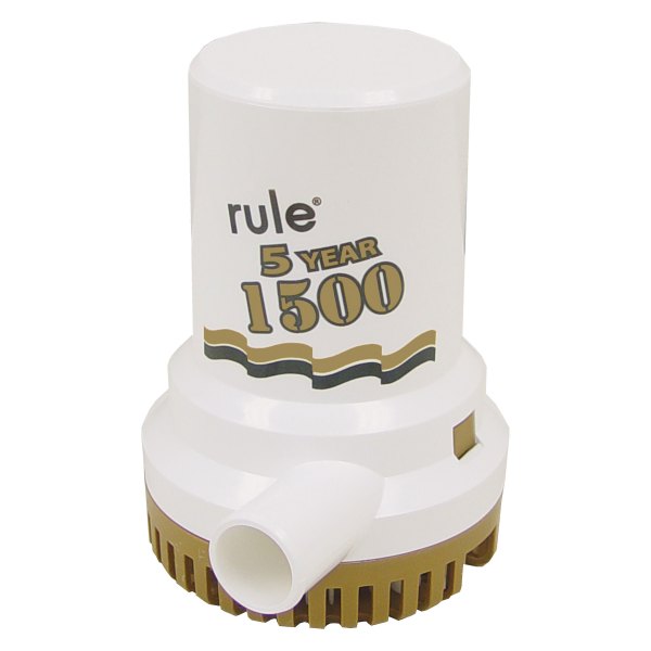 Rule Pumps® - Gold Series 12 V 1500 GPH Electric Impeller Submersible Bilge Pump