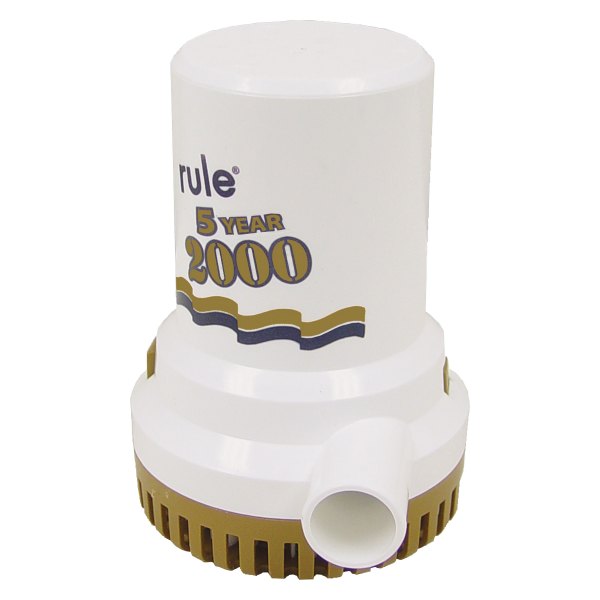 Rule Pumps® - Gold Series 12 V 1998 GPH Electric Impeller Submersible Bilge Pump