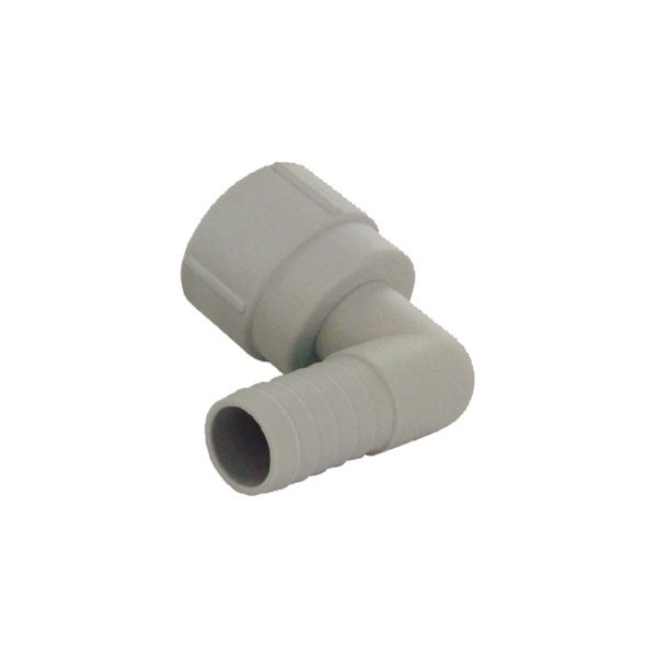 Rule Pumps® - 3/4" Hose I.D. White Plastic 90° Elbow Hose/Pipe Adapter for 360/500 Pumps