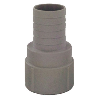 Rule Pumps® - 1-1/8" Hose Plastic White Adapter for 800/1100 Pumps